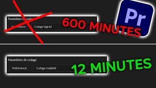 Comment Exporter 10x plus vite sur Première Pro