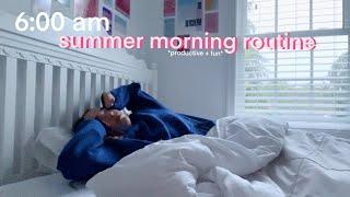 6am summer morning routine  *productive + realistic*