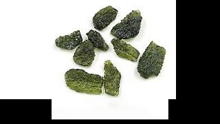 SeaISee Natural Irregular Shape Moldavite Natural Czech Meteorite Pendants Fall Rough Stone Crystal