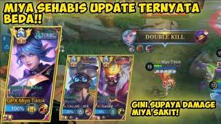 CATAT! ILMU BARU CARA MAIN MIYA SETELAH UPDATE! TERNYATA GINI BUILDNYA | TOP GLOBAL MIYA - MLBB