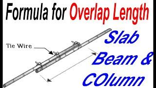 How to Calculate the Overlapping Length of Steel Bars