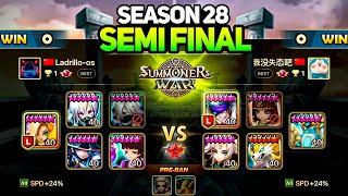 LADRILLO (Rank 1) vs TARS (Rank 4). Legend Tournament Season 28 in Summoners War