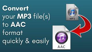 How to convert your MP3 file(s) to AAC format.  Easily, quickly & for free. (PC & Mac users)