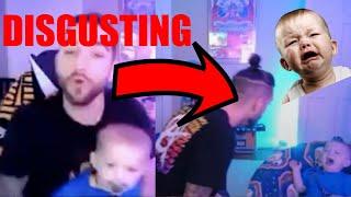 Worst Dad on Twitch RAGES At OWN BABY on STREAM - Disgusting Behavior