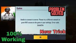 Fix Unable To Connect To Server Problem In Battleground Mobile India BGMI Working Trick