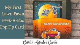 My First Lawn Fawn Peek-A-Boo Pop Up Card | Is it worth all the hype? | October Eve Day 3