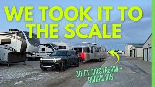 Taking a Rivian R1S + 30' Airstream to the Scale | R1S Towing