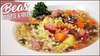 Graupensuppe Rezept | Lecker Hausmannskost - Eintopf kochen mit Rindfleisch