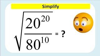 Amusing simplification of the square root exponent || Calculator Not Allowed (@Alamaths )