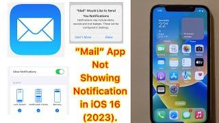 iPhone Mail app Not Showing Notifications  | Notifications Not Working