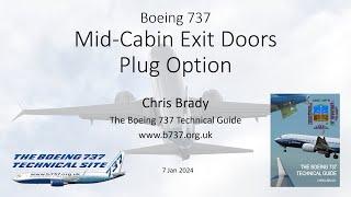 737 Mid-Cabin Emergency Exit Doors - Plug Option
