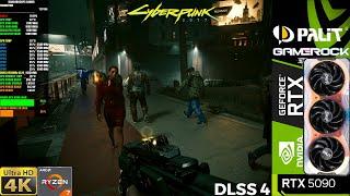 Cyberpunk 2077, Path Tracing, DLSS4, 4K | RTX 5090 | R7 9800X3D 5.6GHz