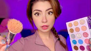 ASMR FAST & Aggressive Doing Your Makeup  Layered Sounds, Roleplay, Personal Attention, CHAOTIC