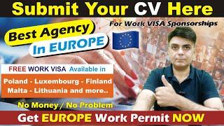 Best Agency in EUROPE For Work Permit Visa Sponsorship in 2024 || Europe Country Jobs Hindi / Urdu