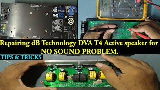 Repairing dB Technology DVA T4 Active Line Array for NO SOUND PROBLEM
