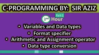 C programming| variable|data type conversion|format specifier