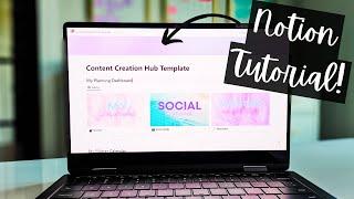 PLAN YOUR SOCIAL MEDIA CONTENT detailed notion tutorial and template