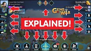 Gems of War New Player Guide 21: World Map explained! Beginner tips!