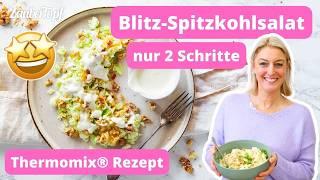  Der SCHNELLSTE Spitzkohlsalat mit Apfel & Nüssen - knackig & frisch ️ | Thermomix® Rezept