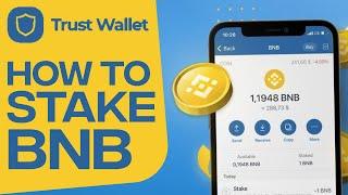 How To Stake BNB On Trust wallet - Beginner's Tutorial (2024)