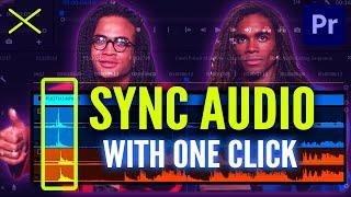 How to SYNC AUDIO and VIDEO with ONE CLICK // Premiere Pro CC 2021 Tutorial