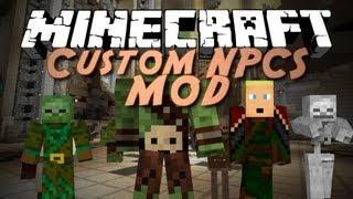 Minecraft Mod Showcase: Custom NPCs! (Make your own NPCS, Quests, and Adventures!)