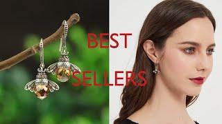 LUXYIN JEWELRY | Handmade Jewelry | S925 Sterling Silver | Earrings | Vintage Style