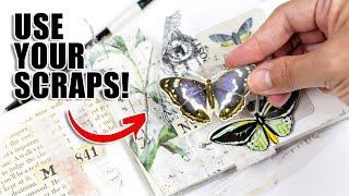 CREATE Mixed Media TEXTURE With Scraps!