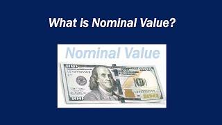 What is Nominal Value?