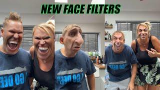 Funny couples face filter challenge