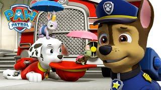 Pups save the Mini Patrol and the Chalk Art Mural! - PAW Patrol Episode - Cartoons for Kids