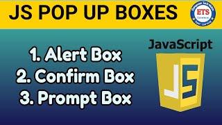 Javascript Dialog Boxes | Alert Box | Prompt Box | Javascript Tutorial