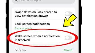 Wake Screen When A Notification Received