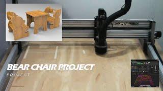 OpenBuilds LEAD CNC Machine 1515 -  Bear Chair Project