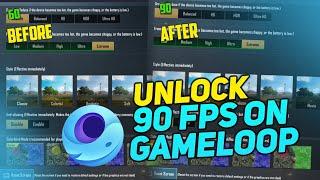 HOW TO UNLOCK/ENABLE 90FPS ON GAMELOOP ? PUBG MOBILE 90 FPS || 100% WORKING || #gameloop90fps