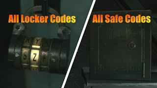 Resident Evil 2 Remake All Safe Codes & Locker Codes
