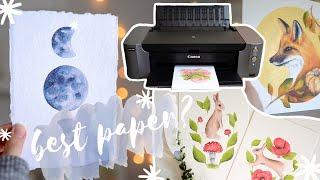 Best Paper for Watercolor Art Prints | Making Art Prints at Home (for Etsy or web shop)