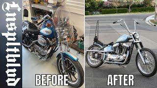 Building a Sportster Chopper in 12 minutes!