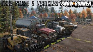 All Free Phase 9 Vehicles You Can Drive Up To And Get And Their Locations New SnowRunner Update/DLC