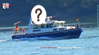 WSP 15 RPL Police Boat Polizeistreckenboot Politieboot in schneller Fahrt | Binnenschiffe Rhein