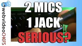 How to plug two mics into one jack