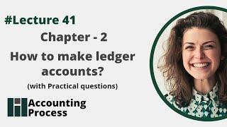 Ledger Posting - Walk from Journal entry to ledger closure - Free CA foundation course