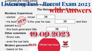 IELTS Listening Actual Test 2023 with Answers | 19.09.2023