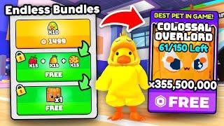 I SPENT $30,948 And Got FREE GOLIATH Pet in The NEW ENDLESS BUNDLES in Arm Wrestling Sim!