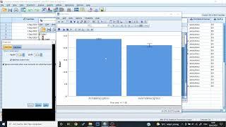 How to make a bar chart with error bars SPSS