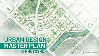 Urban Design Master Plan Rendering | Free building shadow actions