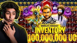 $ 100,000,000 UC WORLD'S MOST EXPENSIVE & BIGGEST INVENTORY IN PUBG MOBILE/BGMI