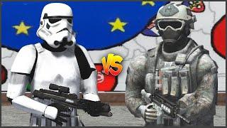 Если бы Галактическая Империя напала на Землю ► Men of War: Star Wars Mod Battle Simulator