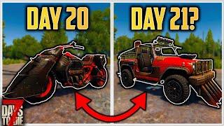 Insane Nightmare - Getting Better Vehicles The Dumb (But Effective) Way - 7 Days To Die Episode 9