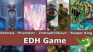 Atemsis vs Pramikon vs Zndrsplt | Okaun vs Reaper King EDH / CMDR game play for Magic: The Gathering